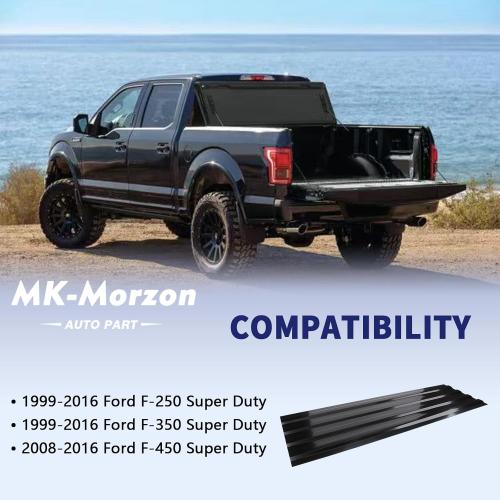 926-881 Black Weld-in Bed Floor Rust Repair Panel Compatible with Ford F-250 F-350 F-450 Super Duty Replaces# BC3Z9911215A BC3Z9911215B (2Pcs)