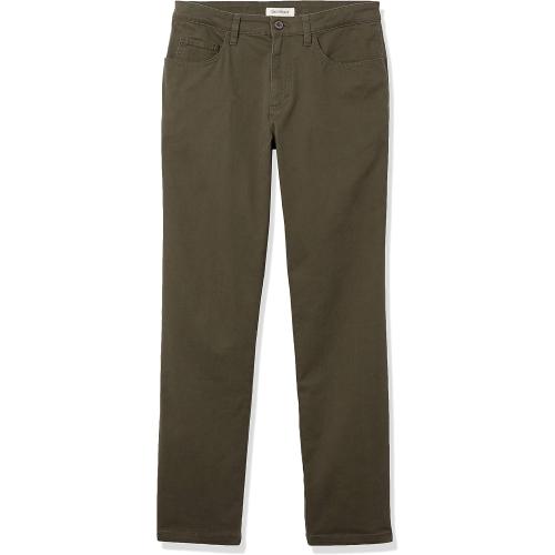 Size 33W X 28 L Color Olive Amazon Essentials Men's Straight-Fit 5-Pocket Comfort Stretch Chino Pant (Previously Goodthreads)