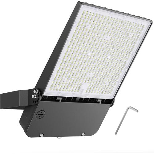 Hyperlite 150W LED Flood Light UL/DLC Premium Approved 19,500LM 130lm/w 5000K Type 3 Distribution Flood Light Outdoor AC 100-277V Input with U-Bracket Mounting for Parking Lot Square Warehouse Port