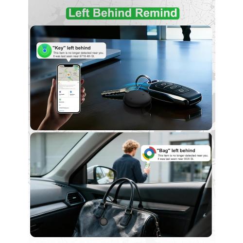 2-in-1 Air Tracker Tag for iOS & Android - Mini GPS Tracker Item Finders