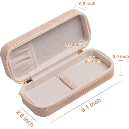 Travel Watch Box Single Portable Watch Travel Case For Men Women,Small Watch Band Storage Holder Box,Accessories Display Case For Wrist Watch,Gift For Husband Father Boyfriend And Brother (Pearl)