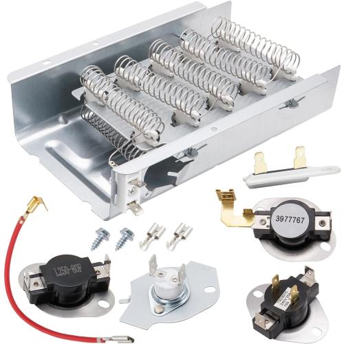 Dryer Heating Element Kit Fit for Whirlpool LER4634EQ1 LER4634EQ2 LER4634JQ1 LER4634PQ0 LER4634PQ1 LER5620KQ1 LER5636EQ3 LER5636EQ2 LER3624EQ1 LER3624EQ0 LER3624JQ0 LER3624JQ1 LER4624DQ1 etc