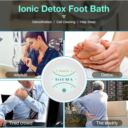 Ionic Foot Bath Detox Machine with Slipper, Portable Ionic Foot Detox Chi Cleanser | Home Use, Beauty Salon Holiday Gift