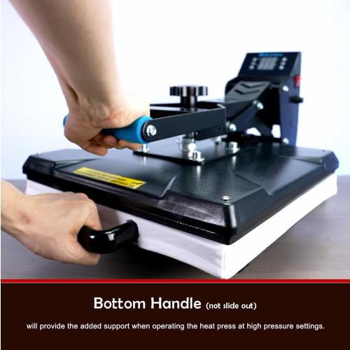 Delclynee 15 x 15 High Pressure Heat Press Machine for T Shirts, Industrial-Quality Digital Sublimation Printer for Heat Transfer Vinyl