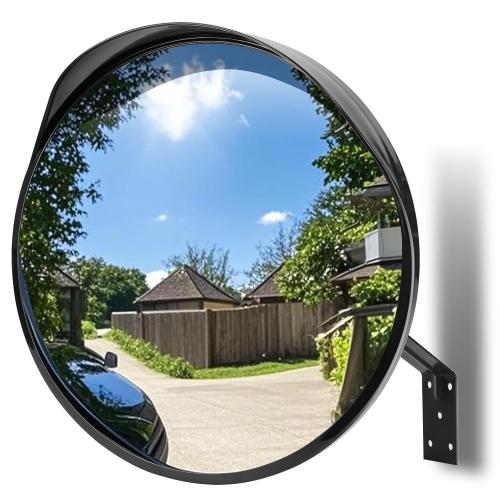 moveland Convex Security Mirror - 16 Inch Adjustable Wide View, Acrylic Shatterproof for Traffic, Parking, Driveway, Store, Garage, Warehouse, Blind Spot - Support Indoor and Outdoor