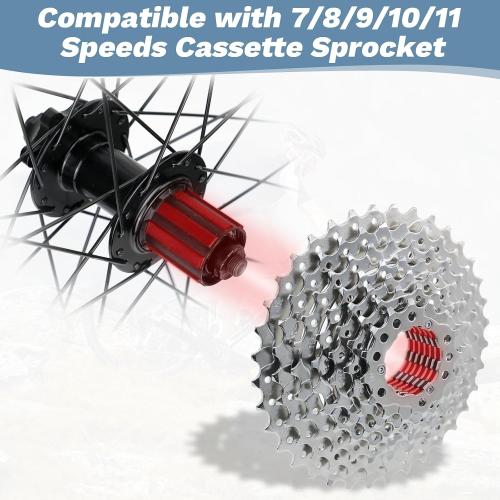 Bike 26/27.5/29 Inch MTB Wheel Set Aluminium Alloy Double Wall Rims for Mountain Bike，Bicycle Wheelsets with Bearing Hubs for DISC Brake compatibes with 7/8/9/10/11 Speeds Cassette