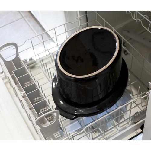 Elite Gourmet Stainless Steel Slow Cooker, Dishwasher-Safe with Tempered Glass Lid, Cool-Touch Handles, Removable Stoneware Pot, 8.5 Quart,MST-900V