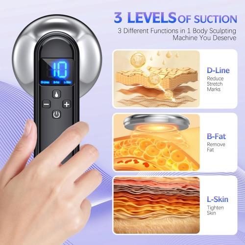 COMEBY Body Sculpting Machine - Professional Handheld Cordless Cellulite Massager - Suitable for Belly, Neck, Legs, Hip, Arms