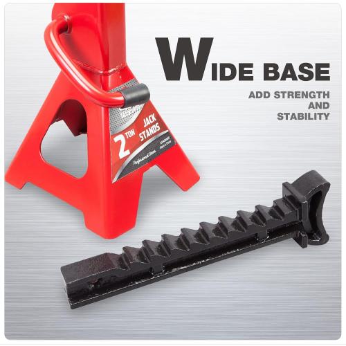 Jack Stands Low Profile 2 Ton(4000 LBs) Lifting Car Stand, Fit Use for Cars Automotive Small Vehicles, 2 Pack