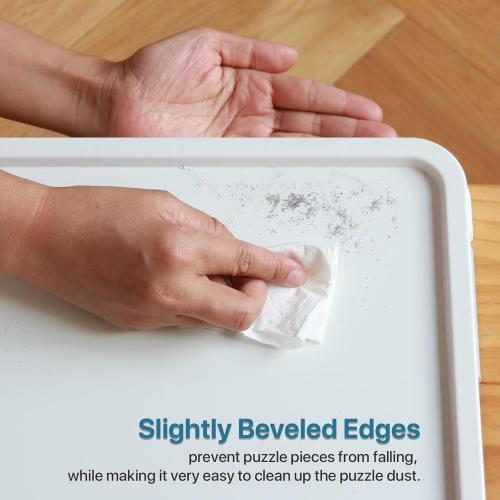 1500 Pieces Rotating Plastic Puzzle Board with Drawers and Cover, 35x27 Portable Spinning Jigsaw Puzzle Table for Adults, Upgraded Lazy Susan, Ideal Gift for Mum