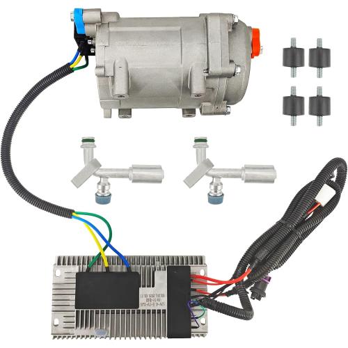 12V Auto Compressor Universal AC Electric Compressor 20cc/r Air Conditioner Compressor AC.100.3851 for R134a Compatible with RVs, Campers, Trucks & Buses