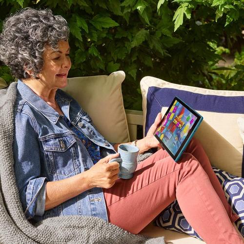 Fire HD 10 Tablet (10.1 1080p full HD display 64 GB) – Black – Without Lockscreen Ads (2019 Release)