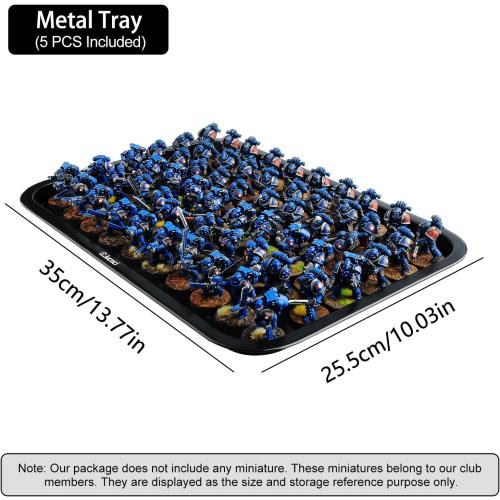 Jucoci Miniatures Storage Case Miniatures Transport Case (Large Size with Light)