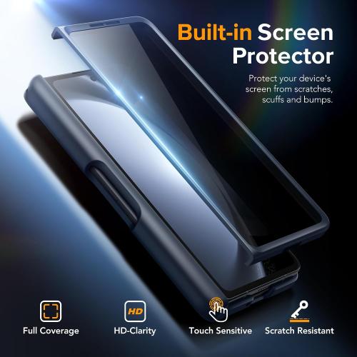 MOBOSI for Z Fold 5 Case with Rotatable Ring Stand & Privacy Screen Protector, Compatible with Magsafe, 18FT MIL-Grade Protection, Magnetic Shockproof Slim Case for Samsung Galaxy Z Fold5, Black