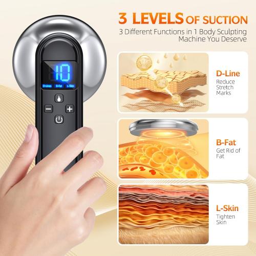 COMEBY Body Sculpting Machine - Professional Handheld Cordless Cellulite Massager - Suitable for Belly, Neck, Legs, Hip, Arms