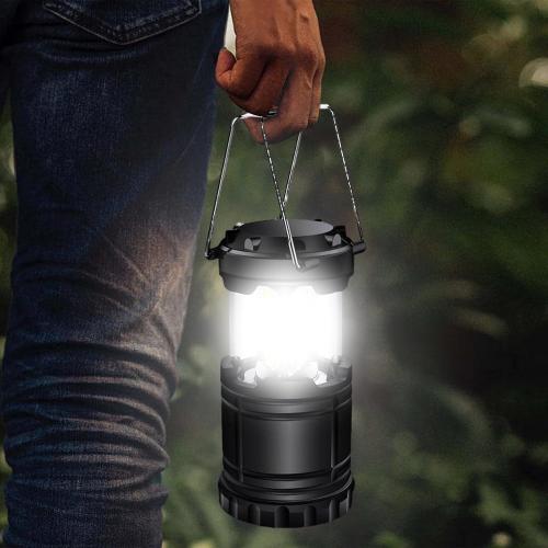 LED Camping Lantern,Portable LED Camping Light | Battery Powered Lighting Foldable Power Outage Survival Kit for Travel Night Patio Tent Indoor Disaster RV Truck Beach Storm Backyard Backpacking