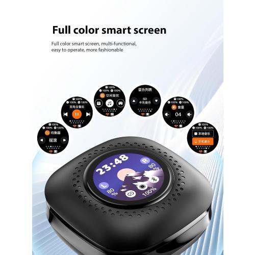 Sleep Headphones, Invisible Sleep Earbuds for Side Sleepers,Small Comfortable Fit Noise Blocking,Bluetooth 5.3 Wireless Earbuds with Smart Touch Screen Case, Ear Buds for Sleeping - Black