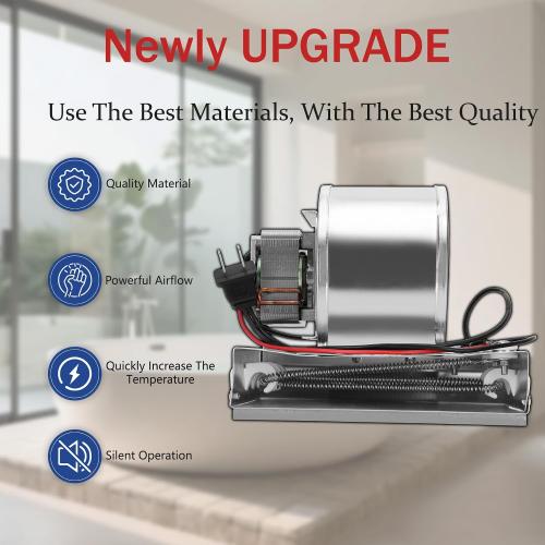 S97017648 Heater Motor Assembly,S97017648 Motor Replacement for Broan NuTone 665RP 605RP 9965 660RP 9905 665RSP,S97017648 Fan Motor, Bathroom Exhaust Fan Motor for NuTone Heater