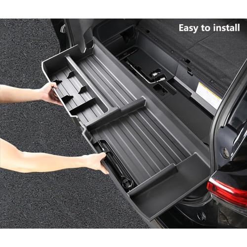 For 2020-2025 Toyota Highlander Trunk Hidden Storage Box, SUV Insert Cargo Rear Hatch Organizer, Extra Space fits Highlander Under Cargo Floor Storage Bins Accessories