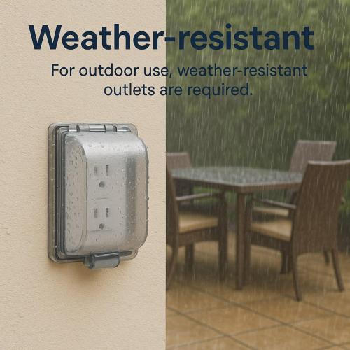 (20 AMP - 1 Pack) GFCI Outlet WR White – Tamper Resistant, Weather Resistant GFI Receptacle with Self-Test, LED Indicator,UL Listed, Easy Install – Ground Fault Outlet for Outdoor Use & Bathroom