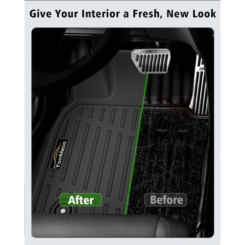 Floor Mats & Cargo the SV/SL/Platinum All Weather TPE Rubber Floor Liners Full Set Automotive Mat for Murano 2025 Accessories, Black