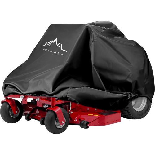 Himal Outdoors Zero-Turn Mower Cover, Heavy Duty 600D Polyester Oxford, UV Protection Universal Fit with Drawstring & Cover Storage Bag, Mower Protector for Decks Up to 60​