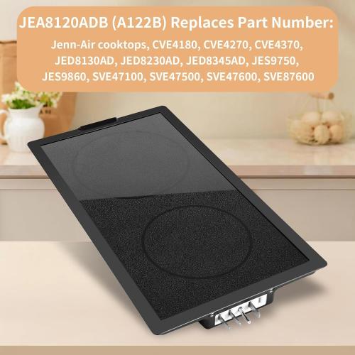 Black Radiant Cartridge JEA8120ADB, A122B Radiant Cartridge Compatible with Jenn Air, Whirlpool, Maytag, Kenmore - Replaces AP4118038, AH2103256, EA2103256, PS2103256, JES9750