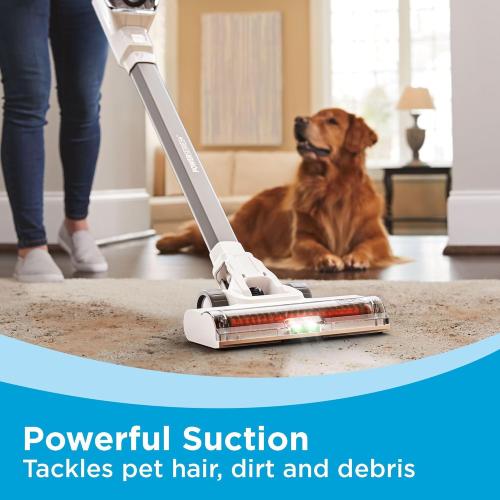 BLACK DECKER POWERSERIES  20V MAX Cordless Stick Vacuum Cleaner with LED Floor Lights, Bagless, Lightweight, Cordless Vacuum Cleaners for Home, Up to 44 Minutes, Powerful Suction, Gray (BHFEA520J)