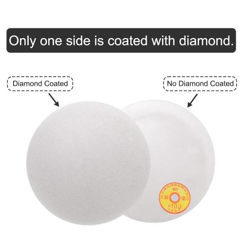 uxcell Diamond Sanding Grinding Disc, 8-Inch (200mm) Grit 400 No Center Hole, Flat Lap Disk Polishing Discs Abrasive Wheel for Gemstone Tile Porcelain Glass Stone Metal