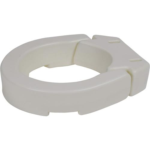 Drive Medical Hinged Toilet Seat Riser, Standard Seat, White