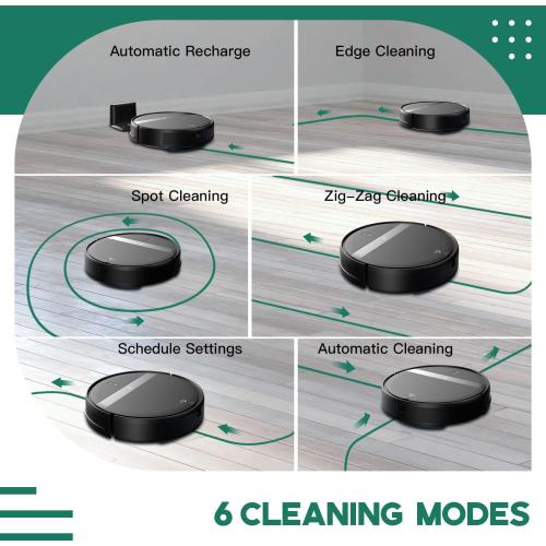 Robot Vacuum and Mop Combo, App/Alexa Control, Smart Robot Vacuum Cleaner, Ultra-Thin, Automatic Recharge Robotic Vacuum Cleaner for Pet Hair/Carpet/Hard Floor
