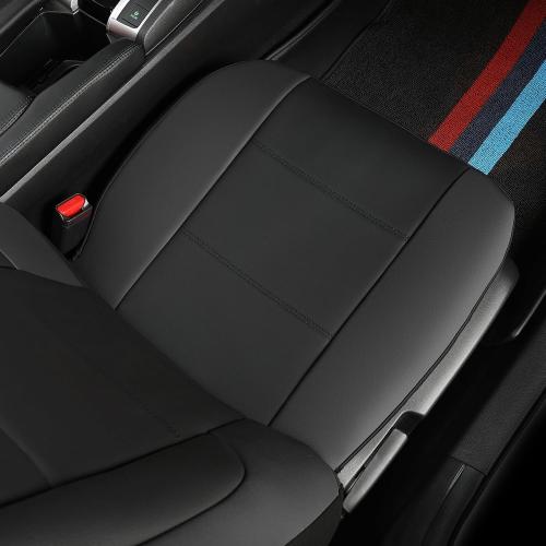 GIANT PANDA Front Car Seat Cover for Jeep Wrangler TJ (1997-2006),Leather Bucket Seat Covers Custom Fit Jeep Accessories (Black) 2-Pack