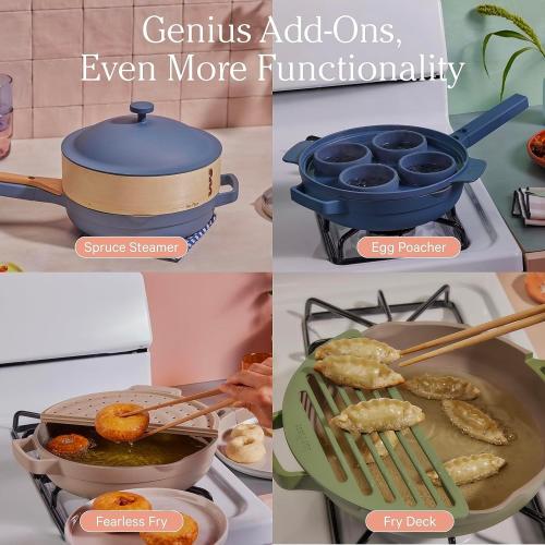 Our Place Always Pan Duo - Standard & Mini Always Pan 2.0 Bundle | Multi-Functional Cookware Set Replaces 20 Pieces | Steam