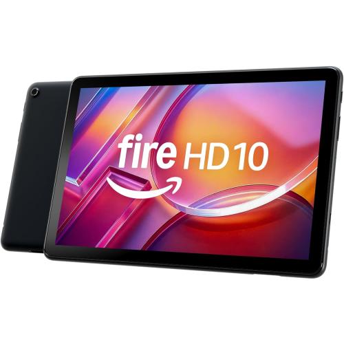 Amazon Fire HD 10 tablet, built for relaxation, 10.1 vibrant Full HD screen, octa-core processor, 3 GB RAM, 32 GB, Black