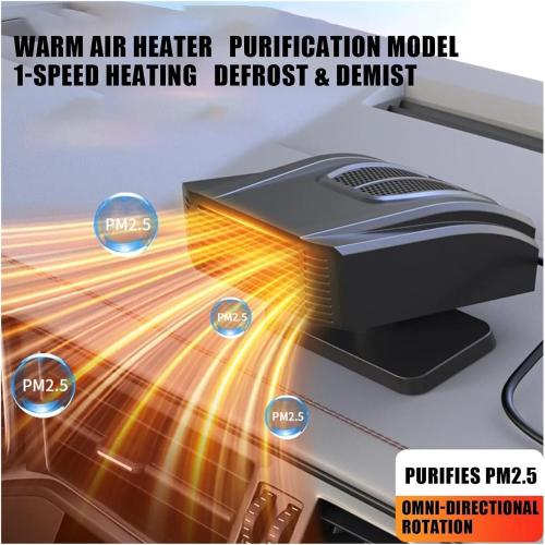 12v/24v Car Heater 150w Defogger Windshield Defroster Warmer Fan Auto Glass and Rapid Heating(24V)