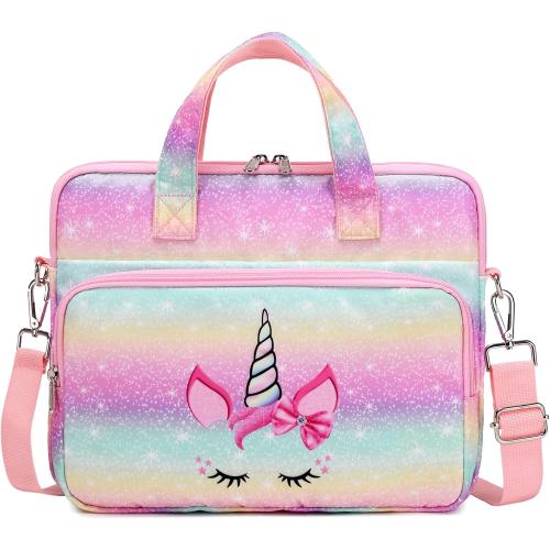 Octsky Kids Tablet Carrying Sleeve Bag - 12.5 Inch Protective Bag with Shoulder Strap, Soft Lining