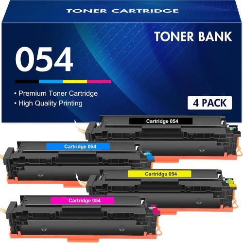054 Toner Cartridge Set 054H MF644Cdw MF642Cdw Compatible Replacement for Canon 054 054H CRG-054 Color ImageCLASS MF644Cdw MF642Cdw LBP622Cdw MF641Cw Printer Ink (Black Cyan Magenta Yellow, 4-Pack)