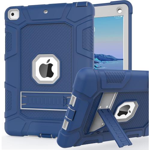 iPad mini 5 Case, iPad mini 4 Case, Hybrid Three Layer Armor Shockproof Rugged Drop Protection Cover Case Built with Kickstand for iPad mini 4/5 7.9 Inch