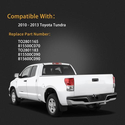 Tail Light Assembly Compatible With 2010-2013 Toyota Tundra Left Driver Side Rear Brake Lamps Wiring Harness Replaces# 815600C070 815500C090 815600C090 TO2800165 TO2800183