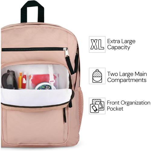JanSport Laptop Backpack - Computer Bag with 2 Compartments, Ergonomic Shoulder Straps, 15” Laptop Sleeve, Haul Handle - Blue Dusk