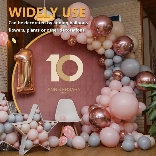 Gold 7.2ft Round Backdrop Stand, Stable Balloon Arch Stand, Metal Wedding Arch Backdrop Stand Circle Backdrop Stand Frame for Wedding, Birthday Party, Baby Shower Decoration (Gold)