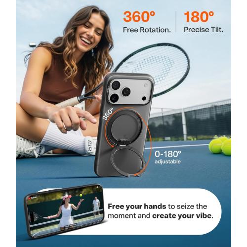 TORRAS 360 Magnetic Stand for iPhone 17 Pro Max Case, O3 Fitness Series
