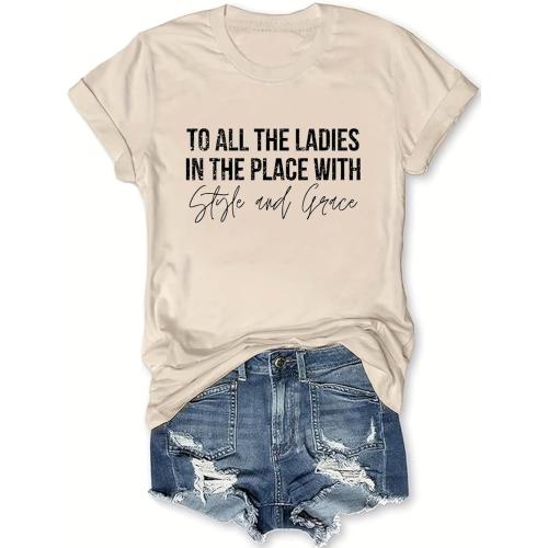 Funny Saying T-Shirt for Women Comfortable Cotton Casual Graphic Top Tees with Sarcastic Humorous Novelty Designs