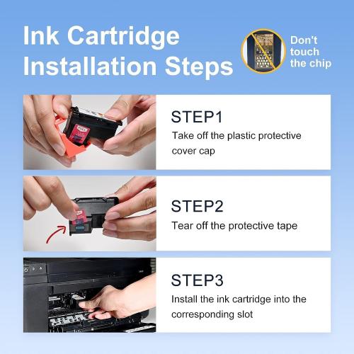 67XL Black Ink Cartridge for HP Ink 67 Replacement HP 67 Black Ink Cartridge HP67 HP67XL Envy 6055e 6000 6455e 6400 6458e DeskJet 2755e 2700 2700e 2752e 2734e 4155e 4100e Printer Ink HP 67 XL