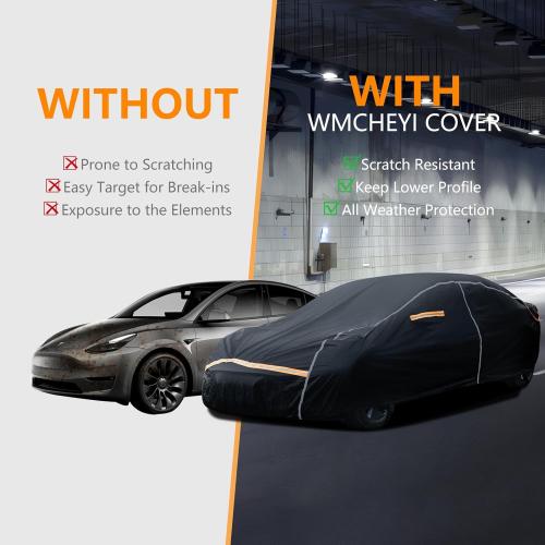 Car Cover Waterproof All Weather,6 Layers Car Covers for Automobiles, Full Exterior Cover with Zipper, Outdoor Car Cover Sun UV Rain Snow Wind Protection, Fit for 210(210*74*59 inch)Sedan
