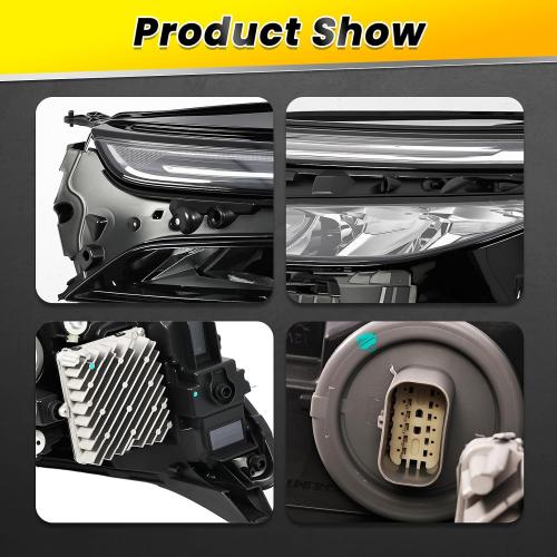 Hedalight Assembly Compatible with Equinox LT | RS 2022-2024 | Driver Side Hedalight Front Headlamp with DRL GM2502532(left)