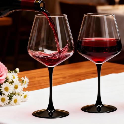 Red Wine Glasses Set of 6, 20 oz Large Clear Burgundy Wine Glasses With Long Stem, Premium Crystal Wine Glass, Unique Gift for Wedding, Anniversary, Mother’s Day