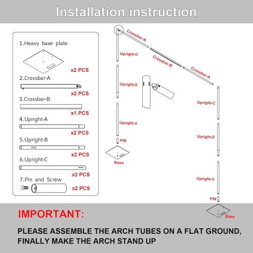 Pipe and Drape Backdrop Stand,8ft x 10ft Backdrop Stand, Adjustable Metal Heavy Duty Wedding Background for Parties Birthday Party Baby Shower Wedding Decorations
