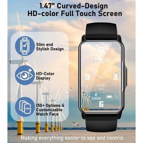 Fitness Tracker Smart Watch with 24/7 Heart Rate Blood Pressure Blood Oxygen Sleep Monitor115 Sports Modes Step Calorie Counter Pedometer IP68 Waterproof for Android and iPhone