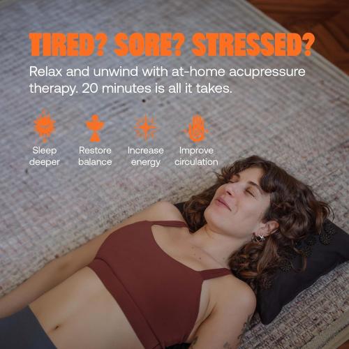 ShaktiMat Acupressure Pillow for Relaxation, Massage Neck Muscles, Relieve Stress & Tension, Similar to Acupuncture, No Needles Required